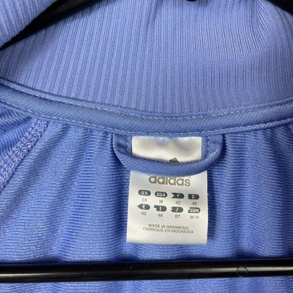 Adidas‎ '06 Full Zip Track Jacket Womens M Y2K 00s Retro Classic Athletic Gym - Picture 8 of 16